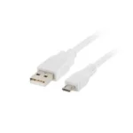 Cable micro usb lanberg blanc_1903. DIAYTAR COTE D'IVOIRE - Où la Qualité est Notre Engagement. Explorez notre boutique en ligne pour découvrir des produits conçus pour vous apporter satisfaction et plaisir.