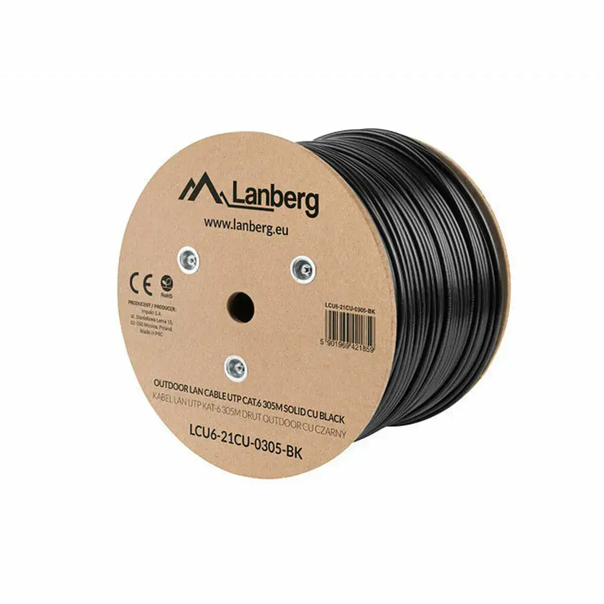 Cable reseau rigide utp 6eme categorie lanberg lcu6 21cu 0305 bk 305 m noir_5444. DIAYTAR COTE D'IVOIRE - Là où Chaque Achat Contribue à un Rêve. Naviguez à travers notre boutique en ligne et soutenez des artisans talentueux tout en acquérant des trésors.