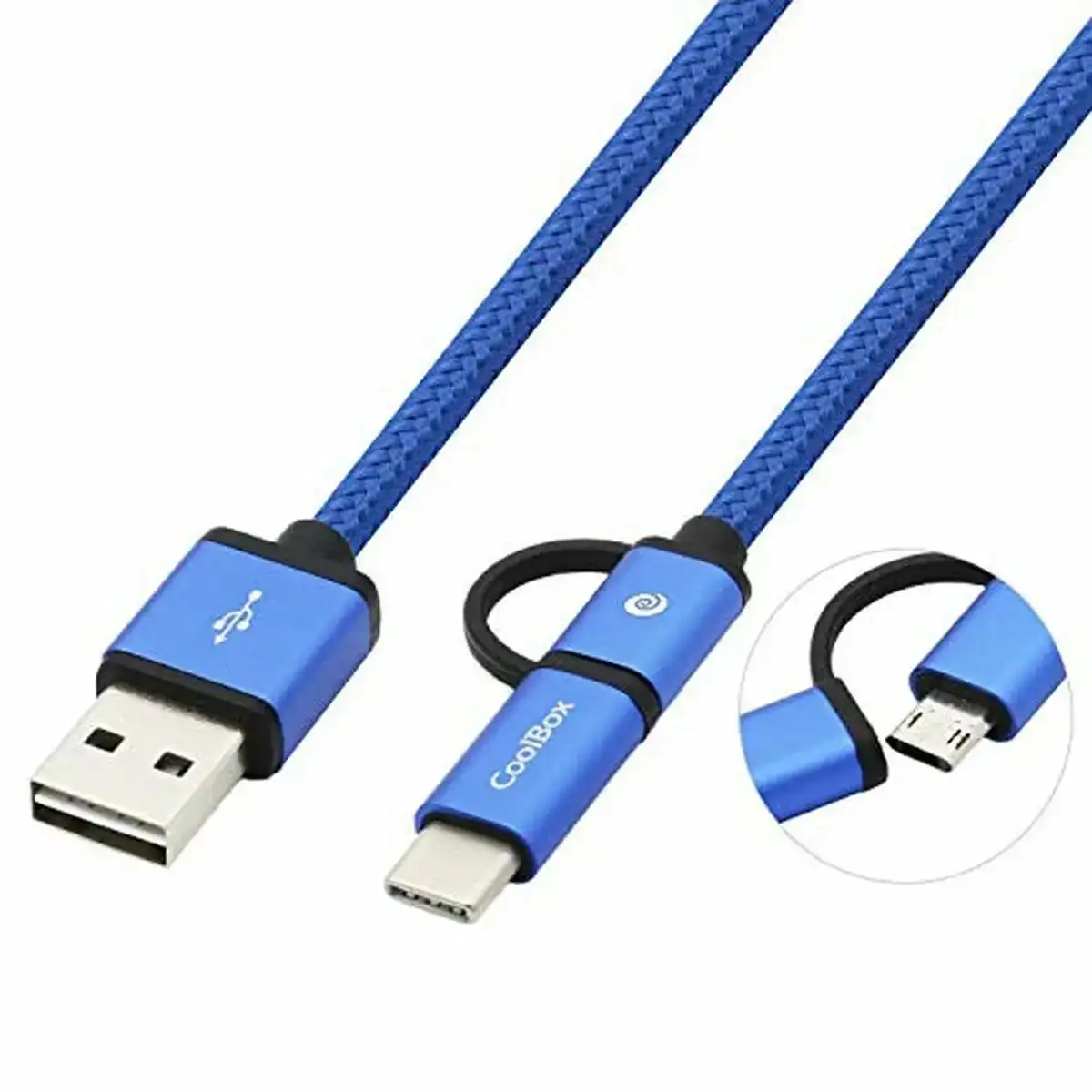 Cable usb vers micro usb et usb c coolbox coo cab u2mc bl _5600. DIAYTAR COTE D'IVOIRE - Où Chaque Sélection est une Victoire. Découvrez notre boutique en ligne et trouvez des articles qui vous rendent la vie plus belle, un choix à la fois.