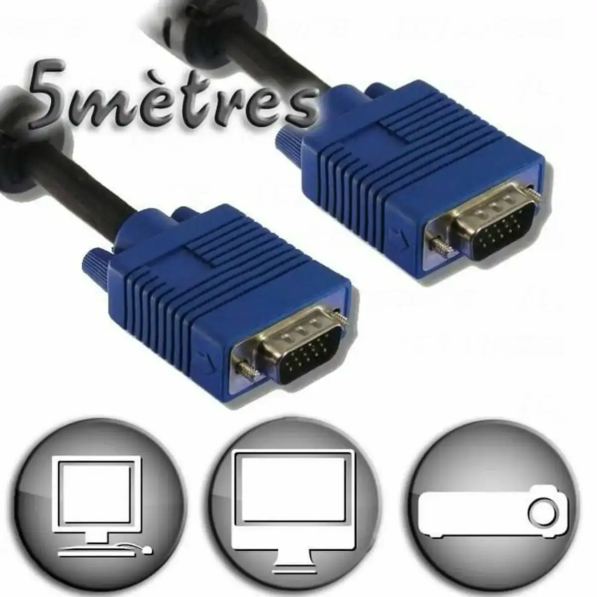 Cable vga lineaire hd15_9863. DIAYTAR COTE D'IVOIRE - Là où Chaque Produit Est une Trouvaille. Explorez notre sélection minutieuse et découvrez des articles qui correspondent à votre style de vie et à vos aspirations.