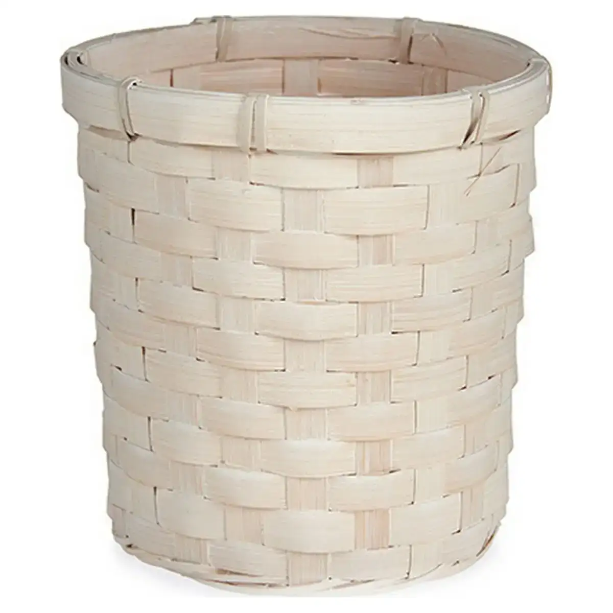 Cache pot 17 x 15 x 17 cm blanc pvc bambou_5090. Bienvenue sur DIAYTAR COTE D'IVOIRE - Où le Shopping est une Affaire Personnelle. Découvrez notre sélection et choisissez des produits qui reflètent votre unicité et votre individualité.