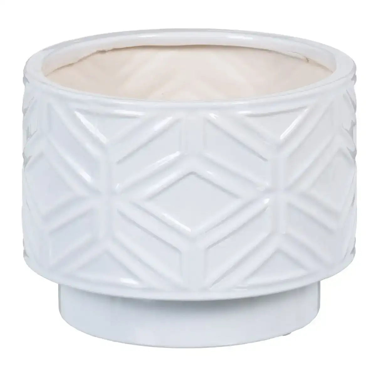 Cache pot 21 5 x 21 5 x 16 5 cm ceramique blanc_2139. Entrez dans l'Univers de DIAYTAR COTE D'IVOIRE - Où l'Élégance Rencontre la Tradition. Explorez notre gamme variée et trouvez des articles qui ajoutent une touche de sophistication à votre vie.