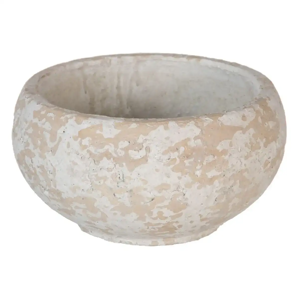 Cache pot 25 x 25 x 13 cm ciment creme_5854. DIAYTAR COTE D'IVOIRE - L'Art de Vivre le Shopping en Ligne. Découvrez notre plateforme intuitive et trouvez des produits qui vous inspirent et vous enchantent, à chaque clic.