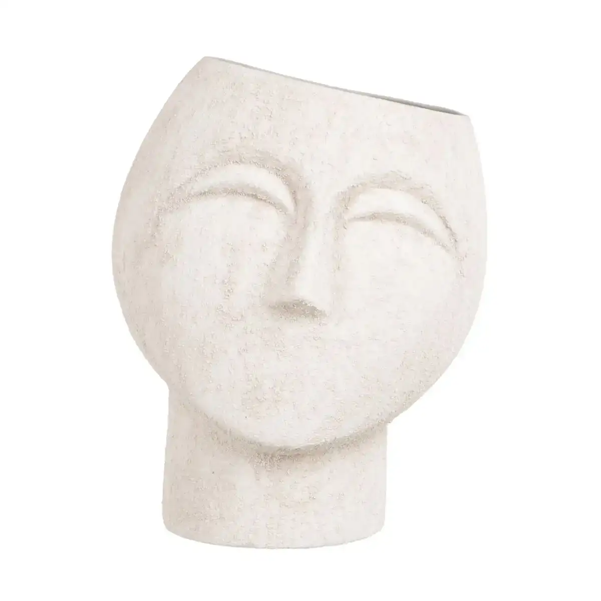 Cache pot 26 x 26 x 28 cm ceramique creme_6871. DIAYTAR COTE D'IVOIRE - L'Art de Choisir, l'Art de Vivre. Explorez notre univers de produits soigneusement sélectionnés pour vous offrir une expérience shopping riche et gratifiante.