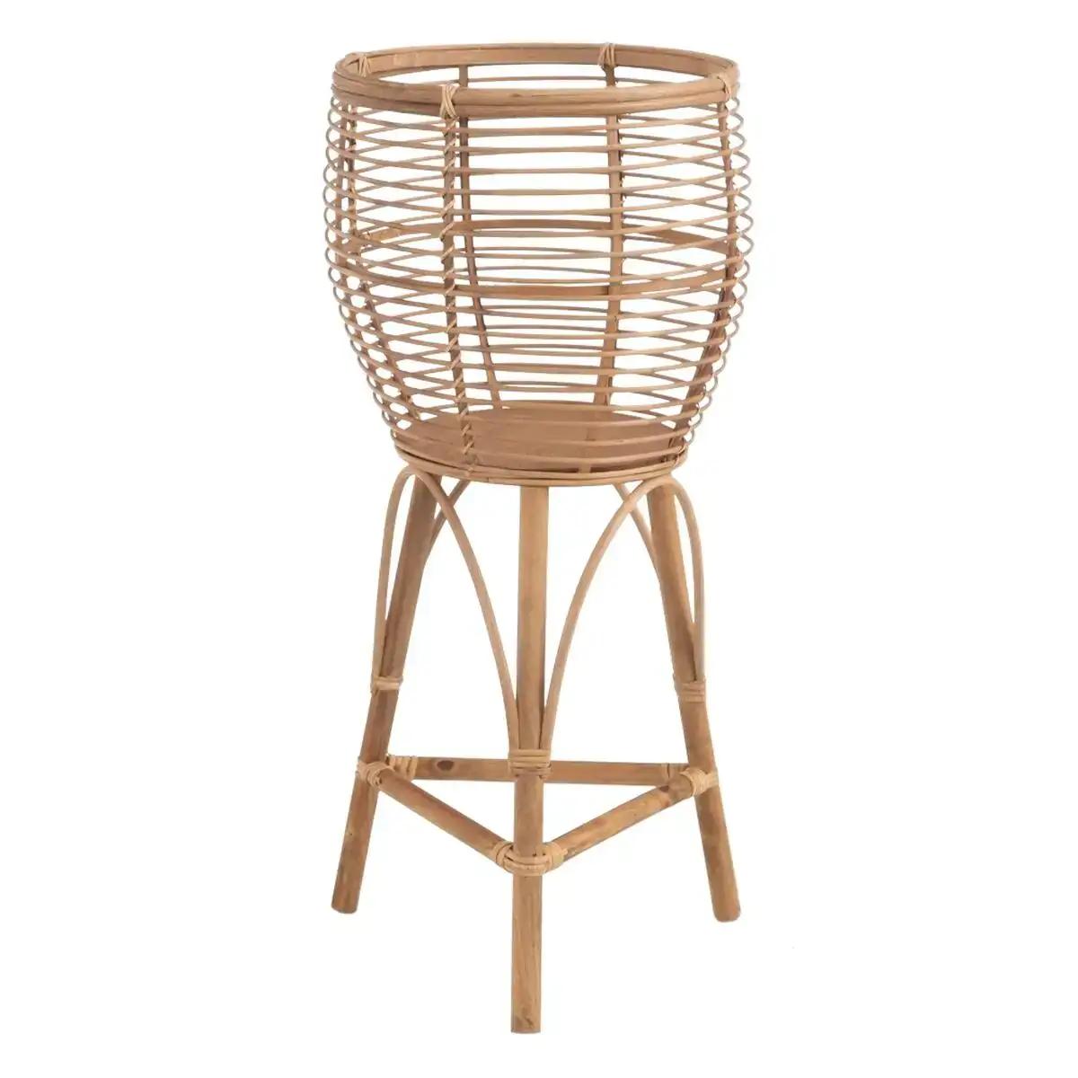Cache pot 37 5 x 37 5 x 80 cm naturel rotin_5135. DIAYTAR COTE D'IVOIRE - Votre Passage vers l'Élégance Abordable. Explorez notre collection où chaque produit est choisi pour sa qualité et son accessibilité, incarnant ainsi l'essence du Côte d'Ivoire.