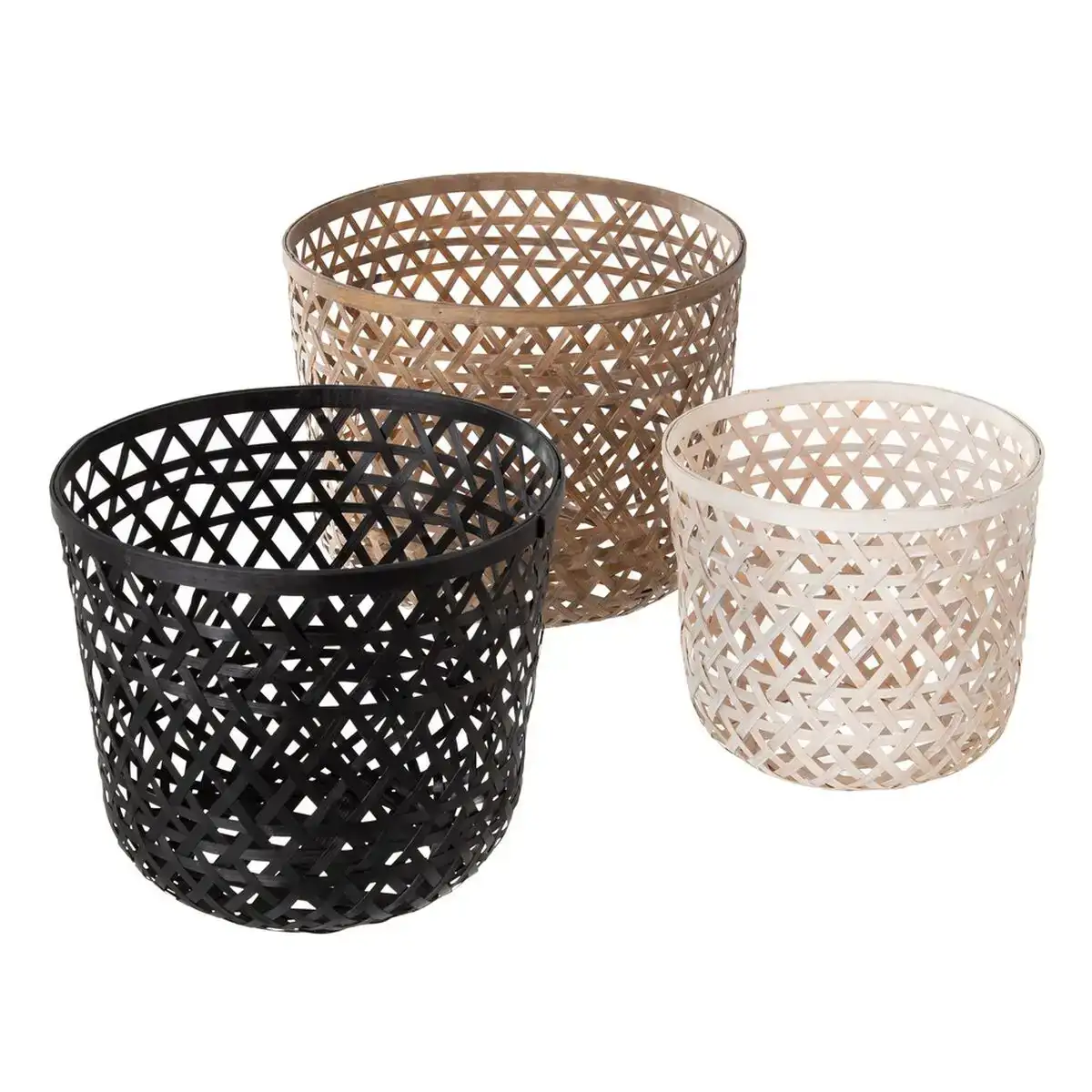 Cache pot 45 x 45 x 37 cm bambou 3 unites _4503. Bienvenue sur DIAYTAR COTE D'IVOIRE - Votre Fenêtre sur le Shopping Moderne. Parcourez notre boutique en ligne et découvrez des produits qui incarnent l'évolution du style et de la qualité.