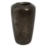 Cache pot 53 x 53 x 89 cm dore aluminium_7125. DIAYTAR COTE D'IVOIRE - L'Art de Choisir, l'Art de S'émerveiller. Explorez notre gamme de produits et laissez-vous émerveiller par des créations authentiques et des designs modernes.