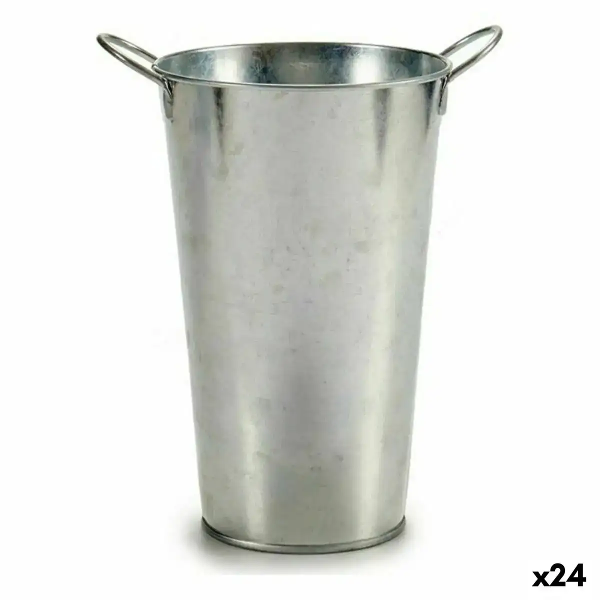 Cache pot avec des poignees argente 15 x 23 5 x 20 cm 24 unites _3059. Bienvenue sur DIAYTAR COTE D'IVOIRE - Là où le Shopping Devient une Aventure. Explorez notre catalogue et dénichez des trésors qui élargiront votre horizon shopping.
