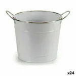 Cache pot avec des poignees argente metal blanc 23 x 19 5 x 30 5 cm 24 unites _3459. Bienvenue sur DIAYTAR COTE D'IVOIRE - Où Chaque Produit a son Histoire. Découvrez notre sélection unique et choisissez des articles qui racontent la richesse culturelle et artistique du Côte d'Ivoire.