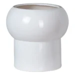 Cache pot ceramique 30 x 30 x 30 cm blanc_7357. DIAYTAR COTE D'IVOIRE - Là où Chaque Achat a du Sens. Explorez notre gamme et choisissez des produits qui racontent une histoire, votre histoire.