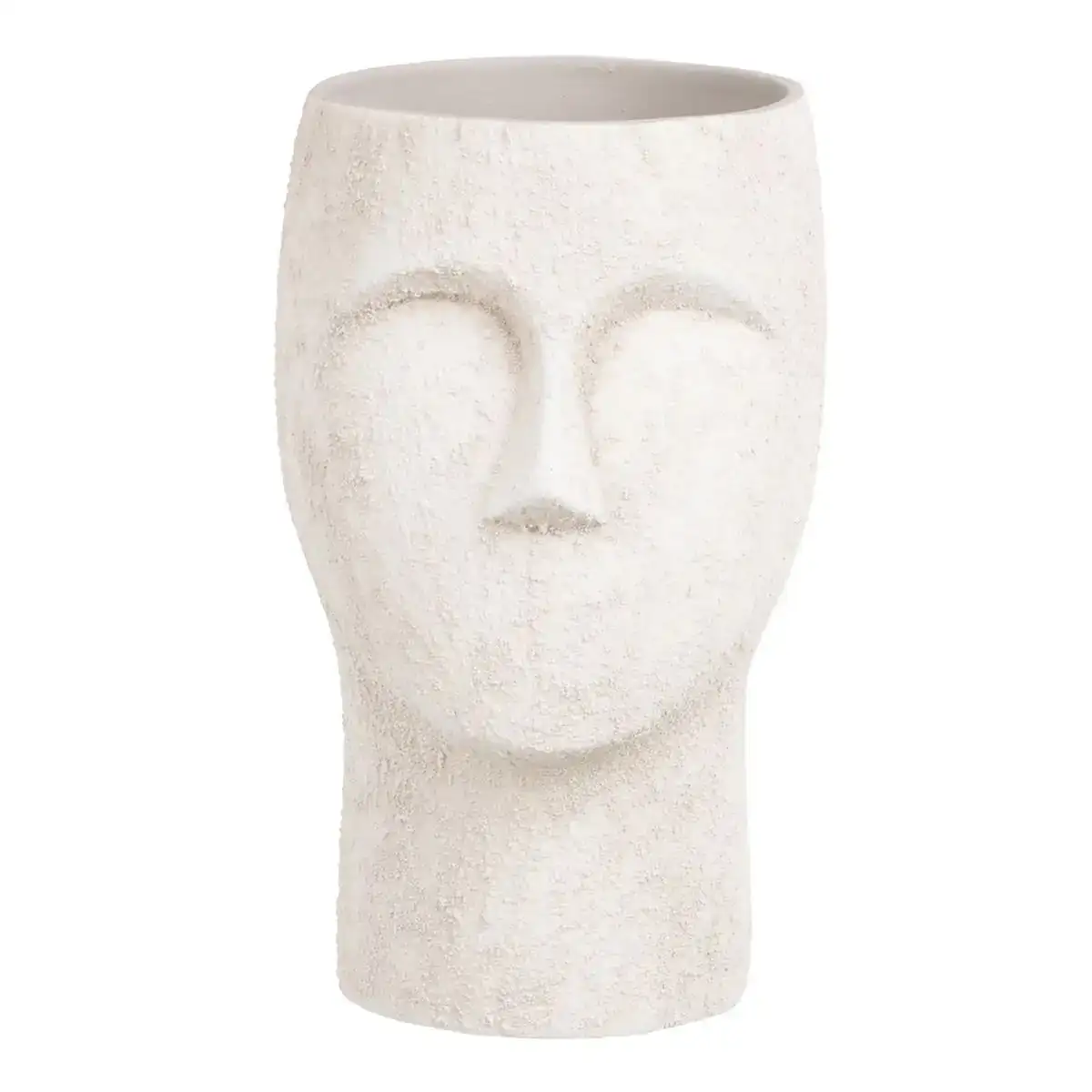 Cache pot ceramique creme 14 x 14 x 24 cm_5435. DIAYTAR COTE D'IVOIRE - Où la Qualité est Notre Engagement. Explorez notre boutique en ligne pour découvrir des produits conçus pour vous apporter satisfaction et plaisir.