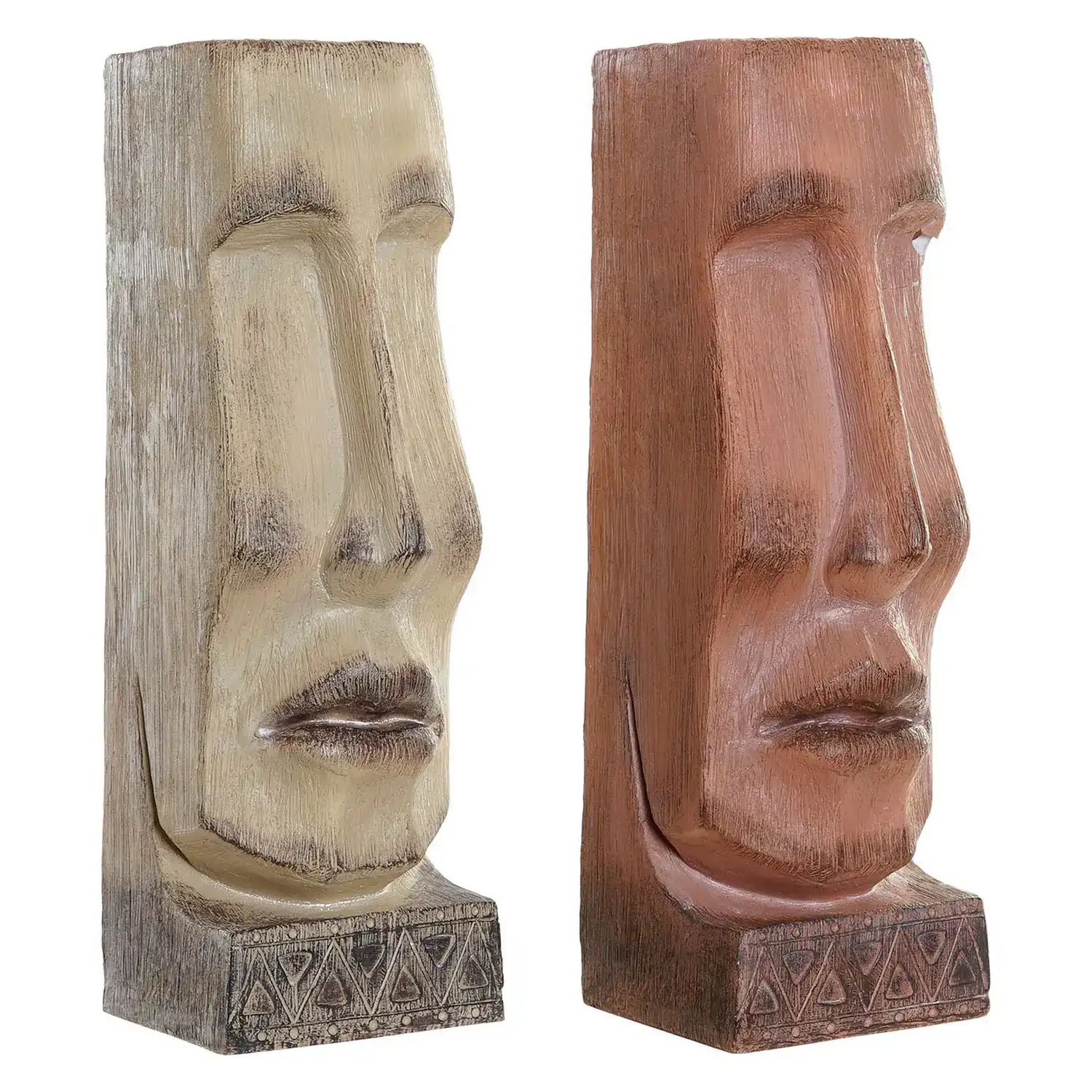 Cache pot dkd home decor 16 x 17 x 49 cm visage beige terre cuite resine 2 unites _7756. DIAYTAR COTE D'IVOIRE - Où le Shopping est un Plaisir Engagé. Parcourez notre catalogue et choisissez des produits qui respectent vos valeurs et vos attentes.