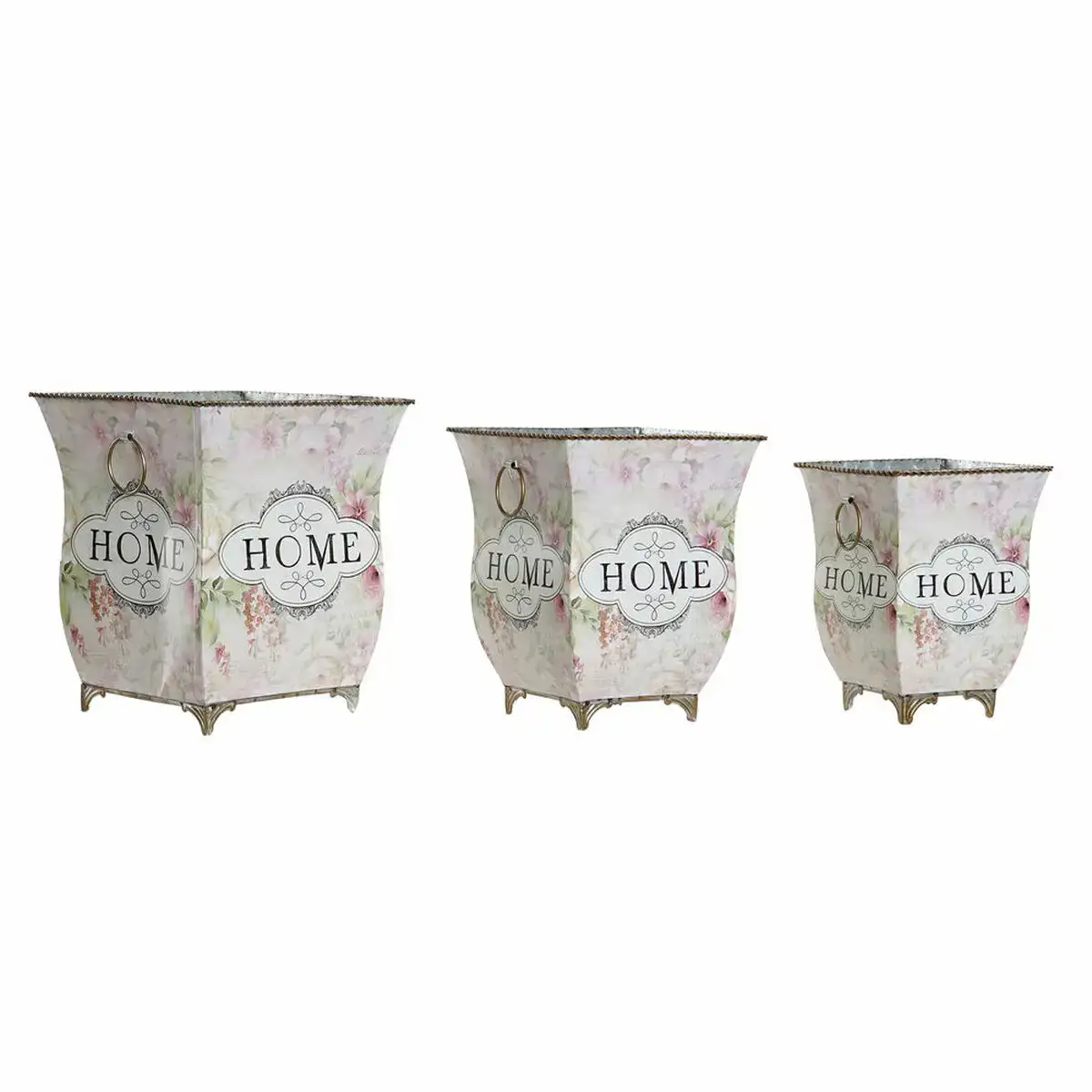 Cache pot dkd home decor 21 5 x 21 5 x 25 cm rose metal fleurs shabby chic_9431. DIAYTAR COTE D'IVOIRE - Là où les Possibilités sont Infinies. Parcourez nos catégories et laissez-vous séduire par des produits qui enrichiront votre quotidien, du pratique à l'esthétique.