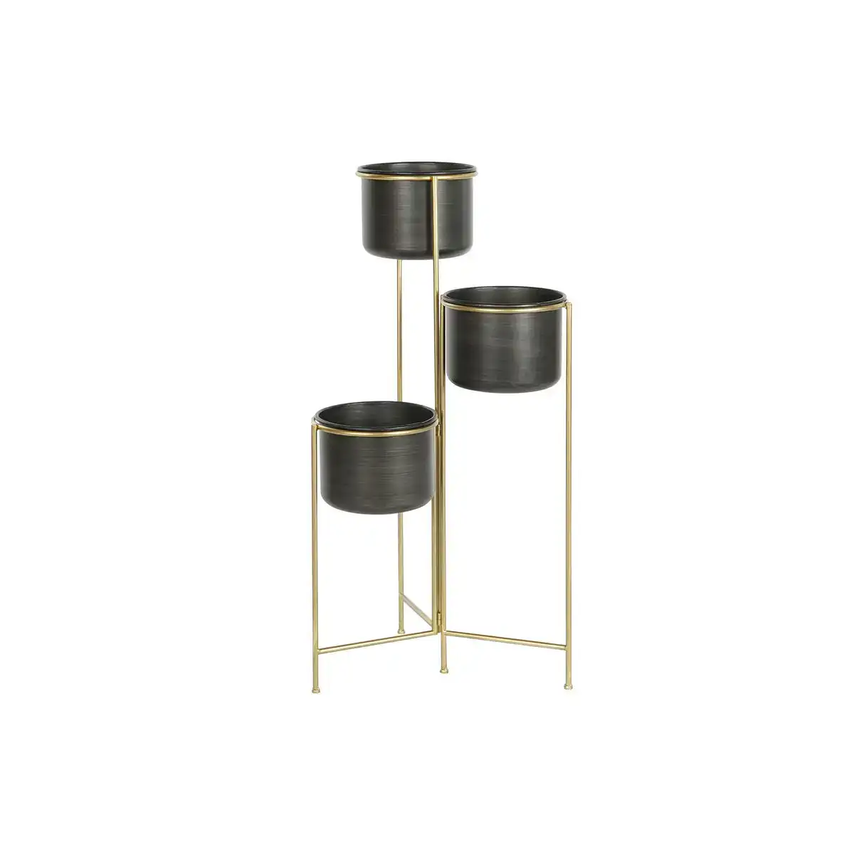 Cache pot dkd home decor 30 x 21 x 80 cm noir dore metal_9406. DIAYTAR COTE D'IVOIRE - Là où la Qualité est Non Négociable. Parcourez notre boutique en ligne pour découvrir des produits qui incarnent le raffinement et l'excellence du Côte d'Ivoire.
