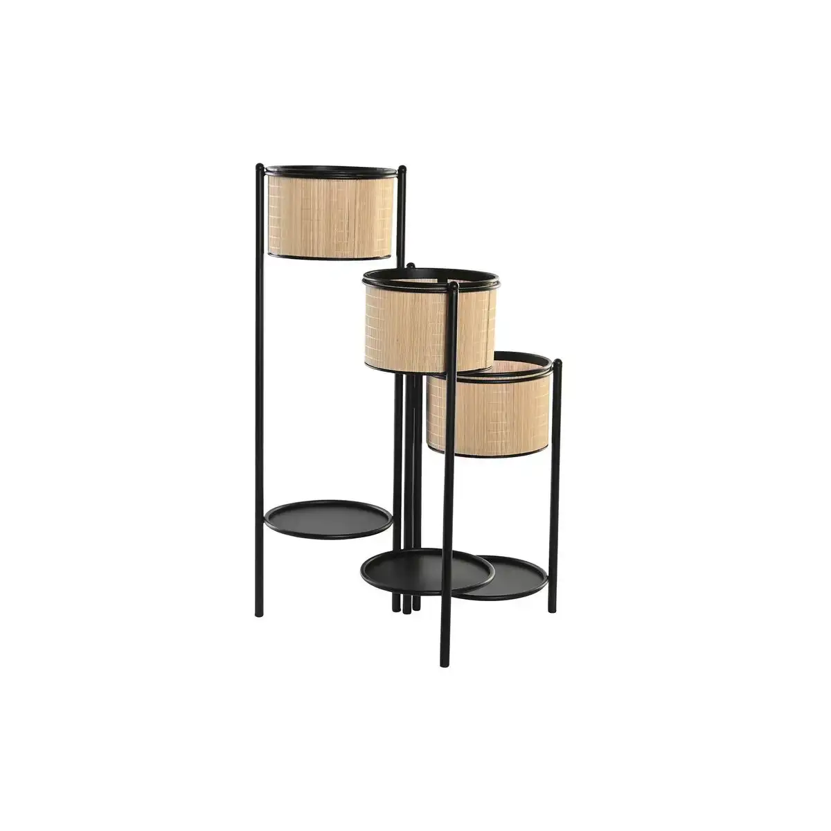 Cache pot dkd home decor 41 x 40 x 70 5 cm naturel noir metal colonial bambou_8148. DIAYTAR COTE D'IVOIRE - L'Odyssée du Shopping à Votre Portée. Parcourez notre boutique en ligne et partez à la découverte d'articles qui rendront chaque jour spécial.