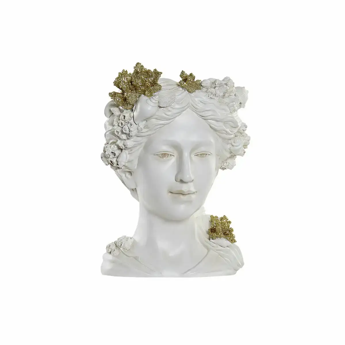 Cache pot dkd home decor dore blanc resine 27 x 25 x 36 5 cm _3025. Bienvenue sur DIAYTAR COTE D'IVOIRE - Où l'Élégance Rencontrer la Tradition. Explorez notre gamme variée et trouvez des articles qui marient le chic moderne au charme ancestral.