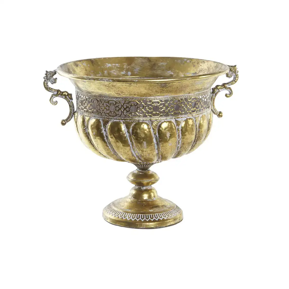 Cache pot dkd home decor doree verre decorative metal 42 5 x 38 5 x 36 5 cm _9494. Entrez dans l'Univers de DIAYTAR COTE D'IVOIRE - Votre Destination de Shopping Complète. Découvrez des produits qui reflètent la diversité et la richesse culturelle du Côte d'Ivoire, le tout à portée de clic.
