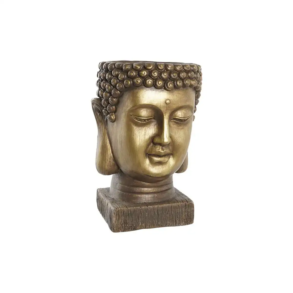 Cache pot dkd home decor fibre de verre dore buda oriental 25 x 25 x 36 cm _6663. DIAYTAR COTE D'IVOIRE - Votre Oasis de Shopping en Ligne. Explorez notre boutique et découvrez des produits qui ajoutent une touche de magie à votre quotidien.
