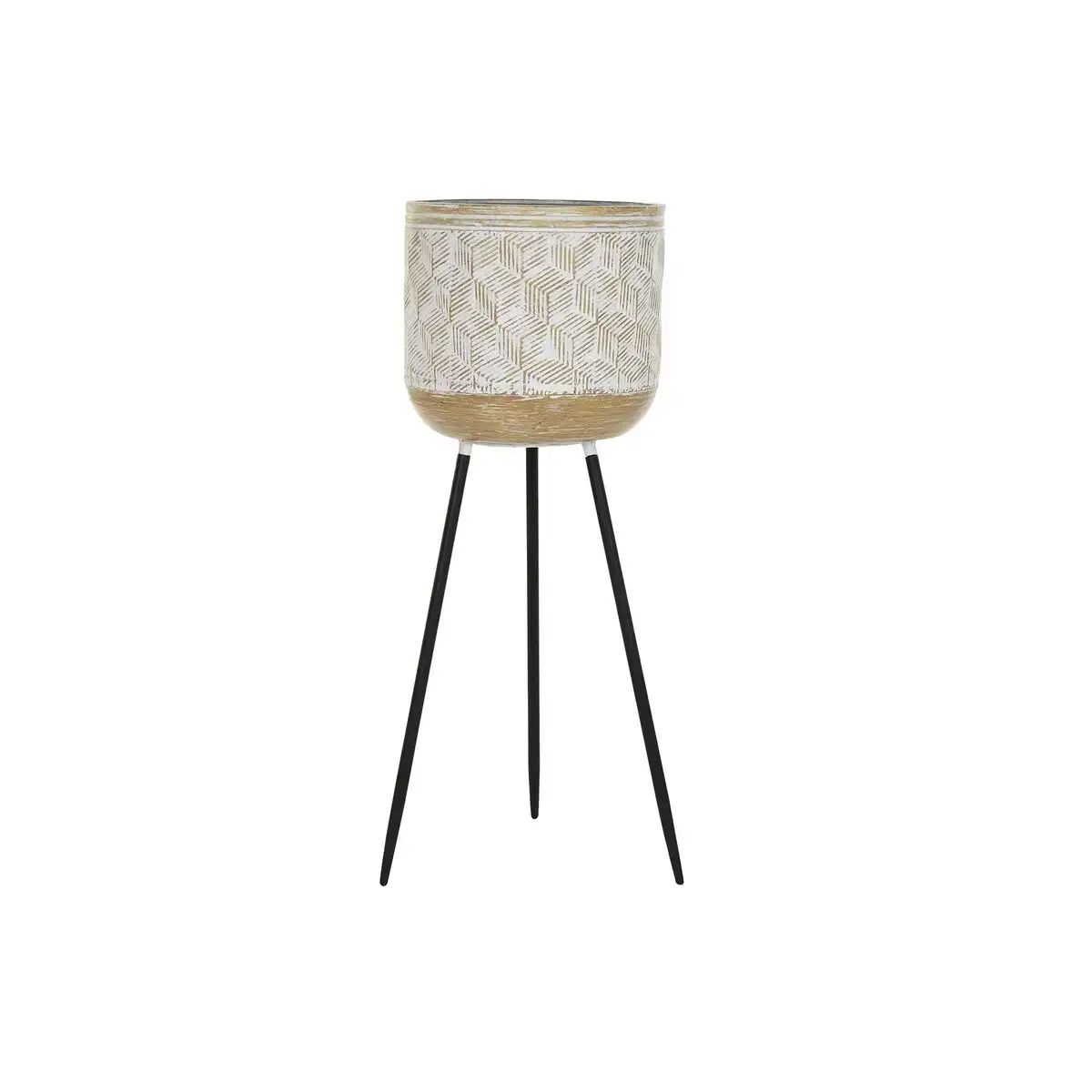 Cache pot dkd home decor metal blanc bicolore 31 x 31 x 86 cm _7709. Bienvenue chez DIAYTAR COTE D'IVOIRE - Où Chaque Achat Fait une Différence. Découvrez notre gamme de produits qui reflètent l'engagement envers la qualité et le respect de l'environnement.