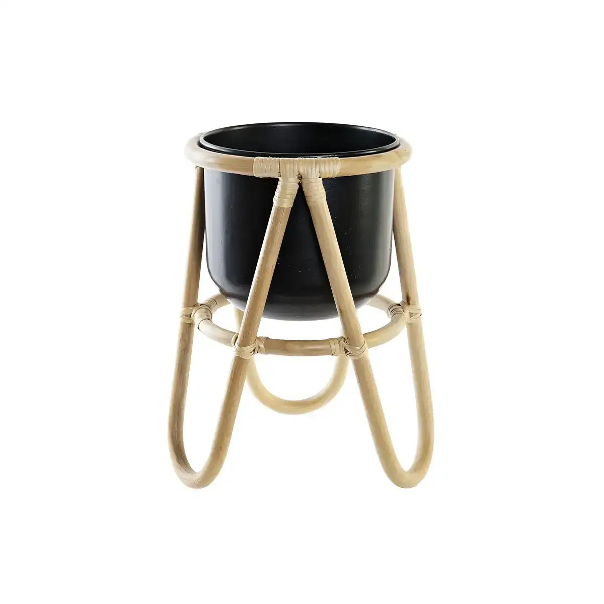 Cache pot dkd home decor naturel noir metal colonial bambou 26 x 26 x 40 cm _3849. DIAYTAR COTE D'IVOIRE - L'Art de Vivre le Shopping Authentique. Découvrez notre boutique en ligne et trouvez des produits qui incarnent la passion et le savoir-faire du Côte d'Ivoire.
