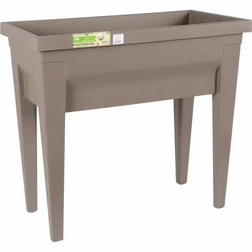 Cache pot eda vegetales table de culture taupe 73 x 38 5 x 68 cm_4158. Bienvenue chez DIAYTAR COTE D'IVOIRE - Votre Destination Shopping Complète! Découvrez une boutique en ligne généraliste au Côte d'Ivoire offrant une vaste gamme de produits, allant des vêtements aux gadgets électroniques, en passant par l'artisanat local.