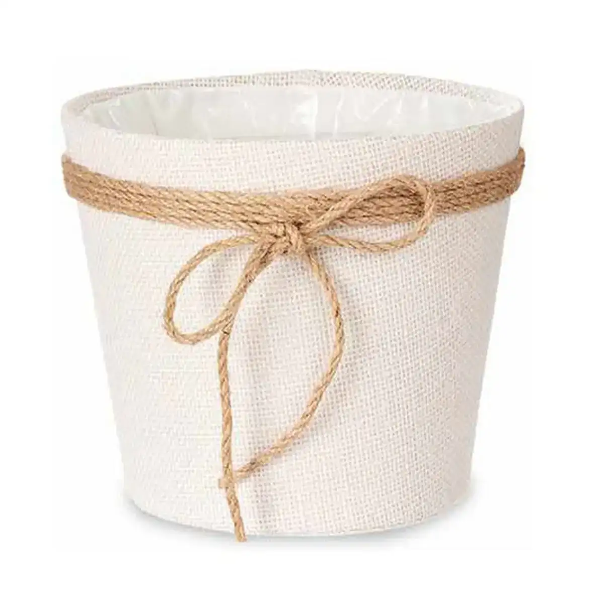 Cache pot lien blanc plastique_7319. DIAYTAR COTE D'IVOIRE - Là où l'Élégance Devient un Mode de Vie. Naviguez à travers notre gamme et choisissez des produits qui apportent une touche raffinée à votre quotidien.