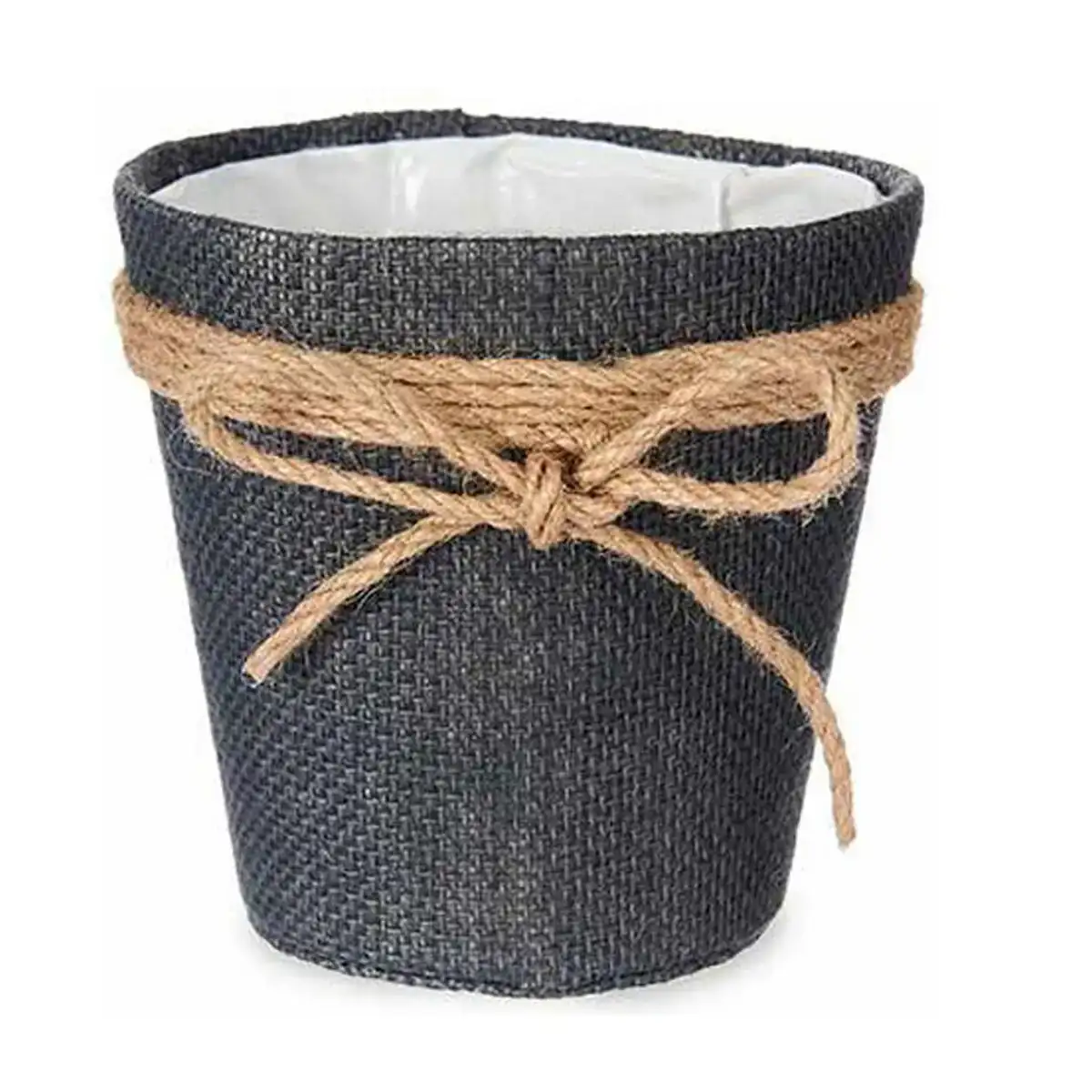 Cache pot lien gris 14 x 14 x 14 cm plastique 14 x 12 5 x 14 cm_7078. Entrez dans l'Univers de DIAYTAR COTE D'IVOIRE - Où la Tradition S'unit à la Modernité. Explorez notre sélection pour trouver des produits qui allient héritage et innovation.