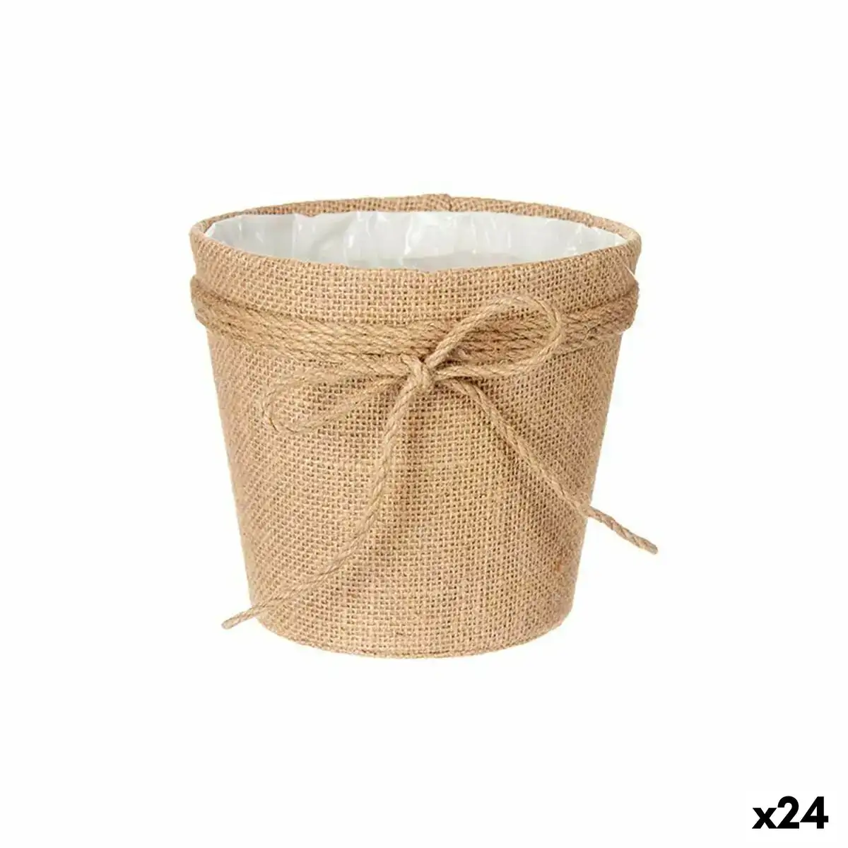 Cache pot lien marron tissu 16 x 15 x 16 cm 24 unites _8370. Entrez dans l'Univers de DIAYTAR COTE D'IVOIRE - Où la Tradition S'unit à la Modernité. Explorez notre sélection pour trouver des produits qui allient héritage et innovation.