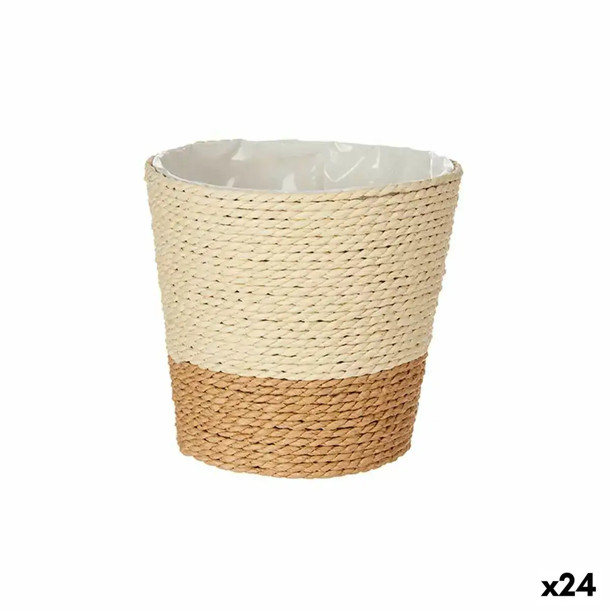 Cache pot marron corde plastique 14 x 12 5 x 14 cm 24 unites _8278. DIAYTAR COTE D'IVOIRE - Là où la Découverte est au Rendez-vous. Plongez dans notre catalogue et trouvez des articles qui éveilleront votre curiosité et élargiront vos horizons.