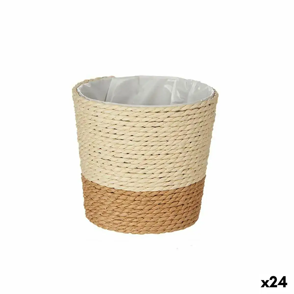 Cache pot marron naturel corde plastique 11 x 10 5 x 11 cm 24 unites _2944. DIAYTAR COTE D'IVOIRE - Là où les Rêves de Shopping Deviennent Réalité. Naviguez à travers notre catalogue diversifié et choisissez parmi une variété d'articles qui feront de votre shopping une expérience inoubliable.
