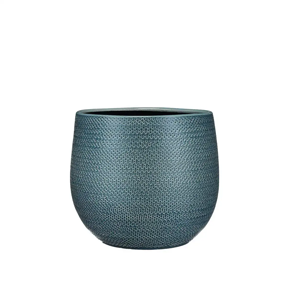Cache pot mica decorations gabriel rond ceramique bleu o 29 x 25 cm _2502. DIAYTAR COTE D'IVOIRE - Votre Passage vers l'Exceptionnel. Explorez notre boutique en ligne, où chaque produit est choisi avec soin pour offrir une expérience de shopping inoubliable.