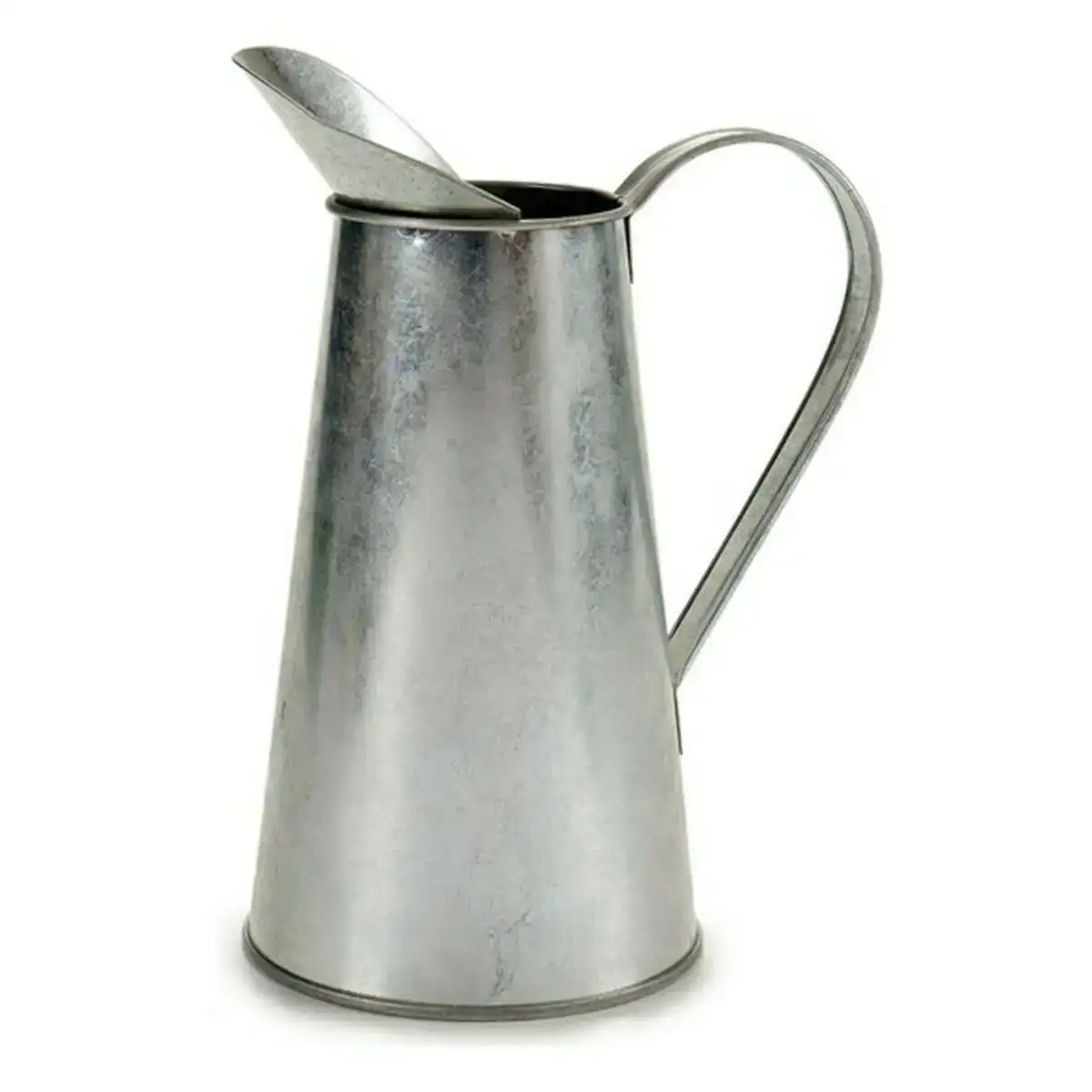 Cache pot pichet argente metal zinc 11 3 x 21 5 x 17 cm_2167. DIAYTAR COTE D'IVOIRE - Où Choisir Devient une Découverte. Explorez notre boutique en ligne et trouvez des articles qui vous surprennent et vous ravissent à chaque clic.