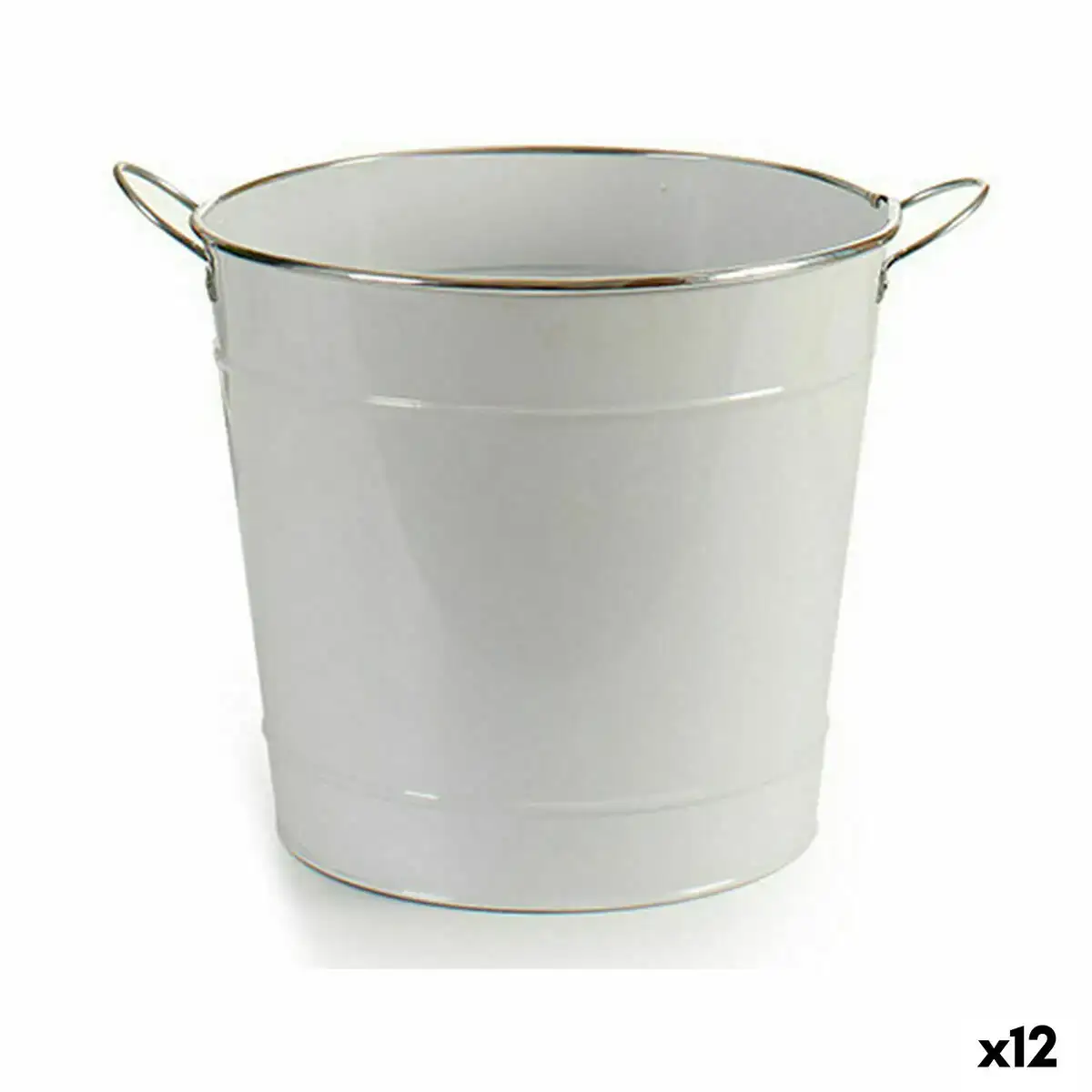 Cache pot seau blanc argente metal 29 x 27 x 37 cm 12 unites _8627. Entrez dans le Monde de DIAYTAR COTE D'IVOIRE - Où Chaque Article Raconte une Histoire Unique. Explorez notre boutique en ligne pour dénicher des trésors qui incarnent l'âme du Côte d'Ivoire.