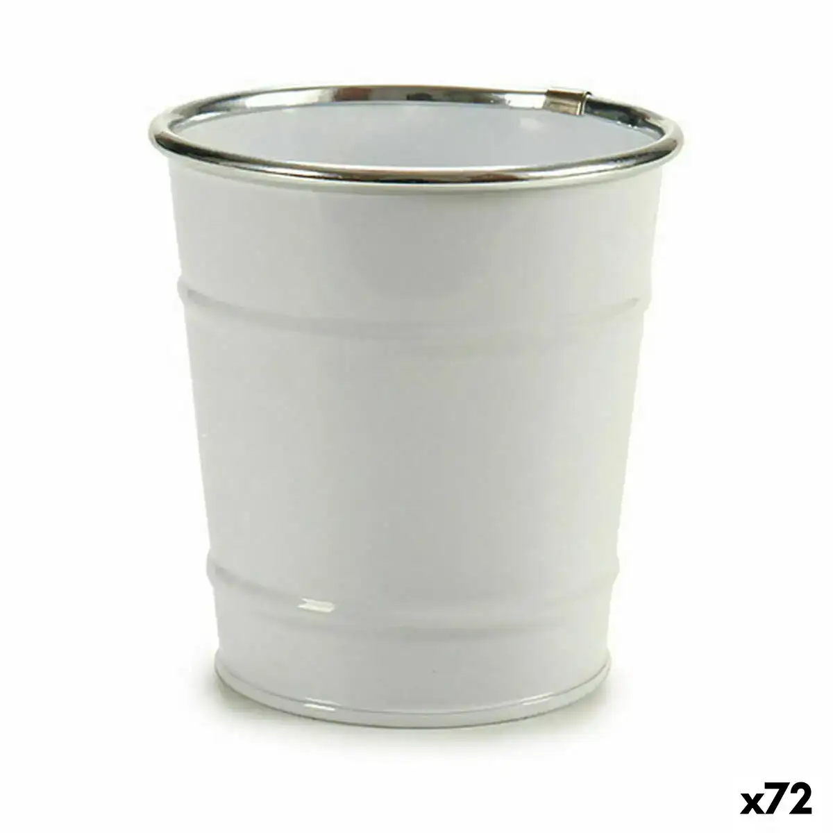 Cache pot seau blanc argente zinc 10 5 x 10 5 x 10 5 cm 72 unites _6325. DIAYTAR COTE D'IVOIRE - L'Écrin de Vos Désirs Shopping. Parcourez notre boutique en ligne et explorez des produits minutieusement choisis pour répondre à vos envies les plus exigeantes.