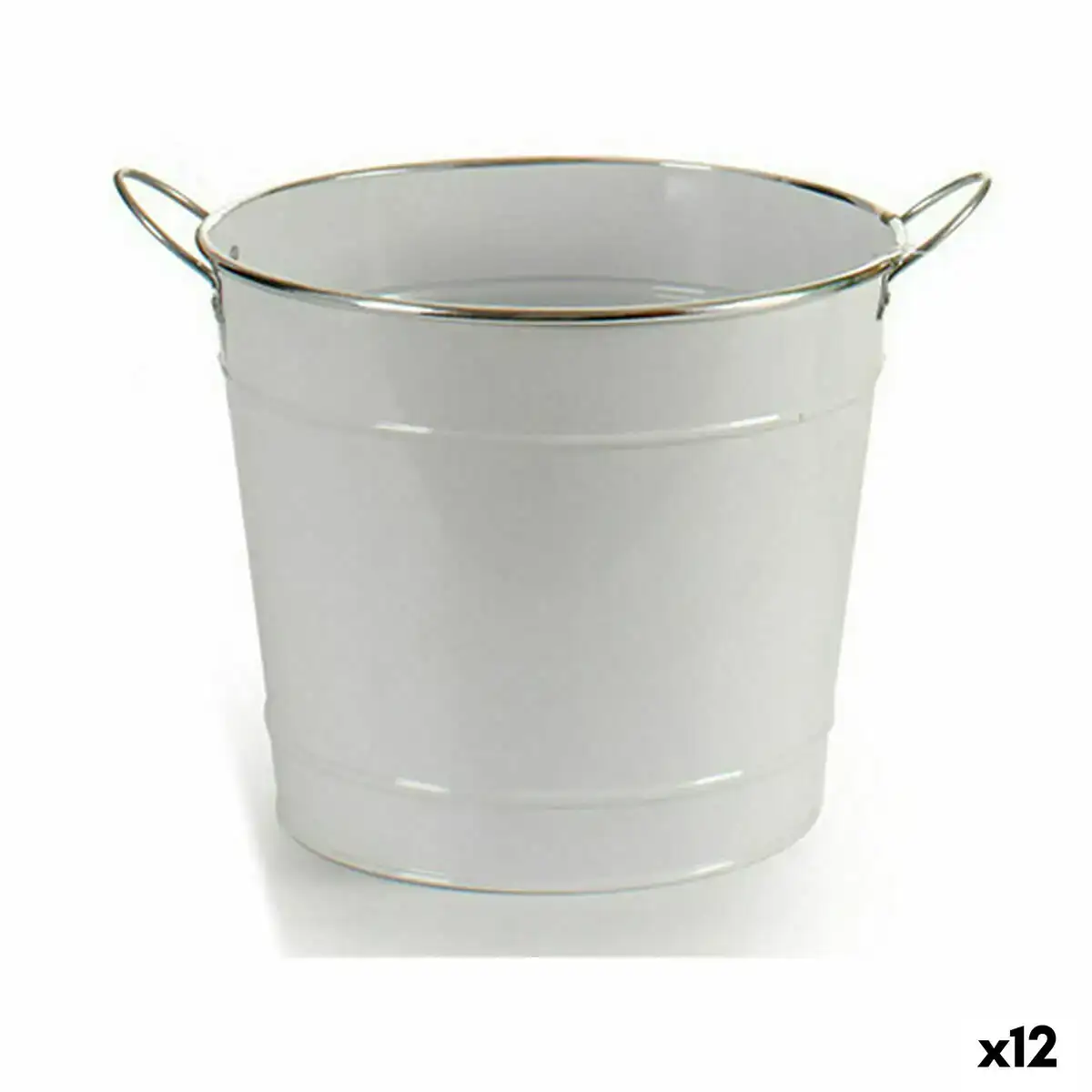 Cache pot seau blanc argente zinc 34 8 x 23 x 27 8 cm 12 unites _3305. DIAYTAR COTE D'IVOIRE - Là où les Rêves de Shopping Deviennent Réalité. Naviguez à travers notre catalogue diversifié et choisissez parmi une variété d'articles qui feront de votre shopping une expérience inoubliable.