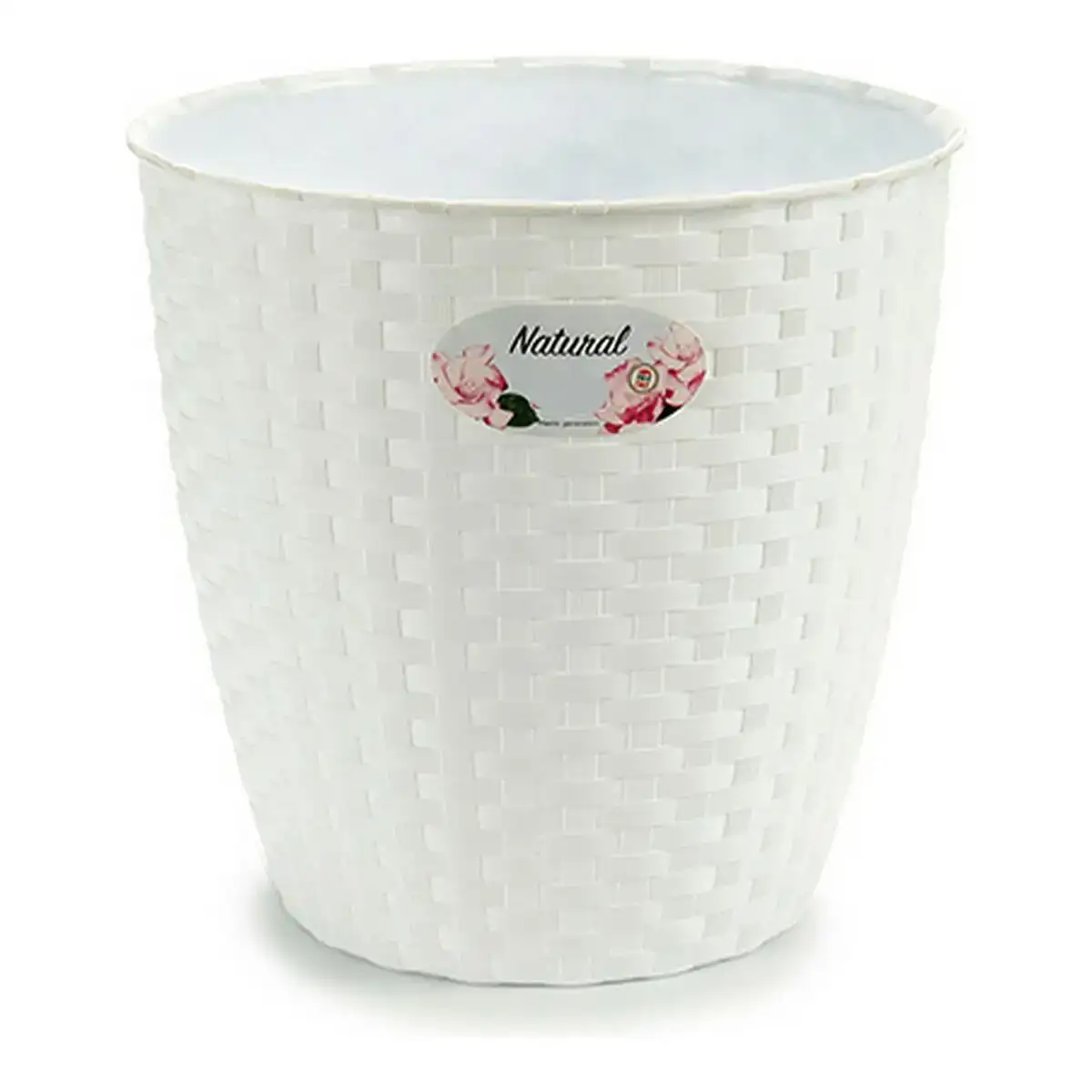 Cache pot stefanplast 73470 blanc plastique 24 x 22 5 x 24 cm_3392. DIAYTAR COTE D'IVOIRE - Votre Passage vers l'Éclat et la Beauté. Explorez notre boutique en ligne et trouvez des produits qui subliment votre apparence et votre espace.