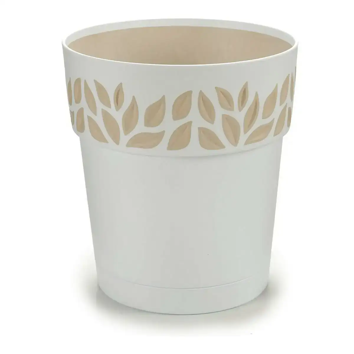 Cache pot stefanplast 8003507941502 beige blanc plastique 29 x 29 x 29 cm_9931. DIAYTAR COTE D'IVOIRE - L'Art du Shopping Sublime. Naviguez à travers notre catalogue et choisissez parmi des produits qui ajoutent une touche raffinée à votre vie quotidienne.