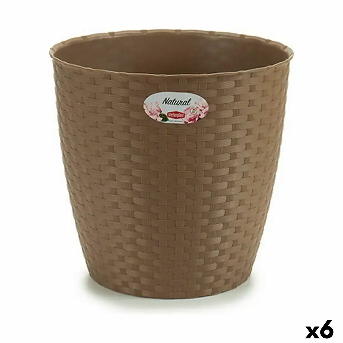 Cache pot stefanplast marron plastique 29 x 27 x 29 cm 6 unites _3867. DIAYTAR COTE D'IVOIRE - Où Choisir est un Plaisir Responsable. Parcourez notre catalogue et choisissez des produits qui incarnent notre engagement envers des pratiques durables et éthiques.