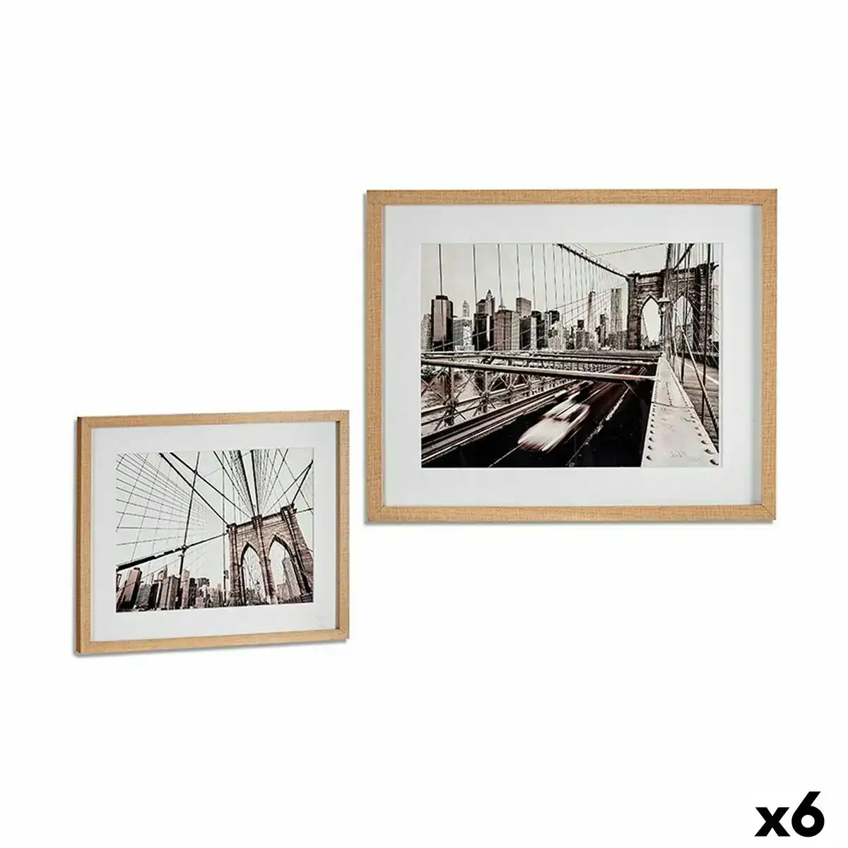 Cadre bois verre 43 x 3 x 53 cm 6 unites _2798. DIAYTAR COTE D'IVOIRE - Où Choisir Devient un Acte de Découverte. Découvrez notre gamme et choisissez des produits qui éveillent votre curiosité et élargissent vos horizons.