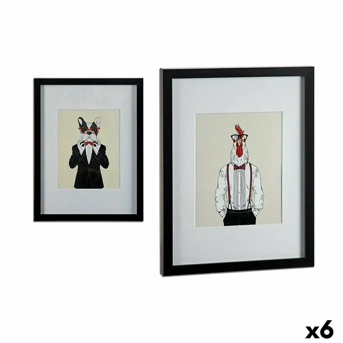 Cadre coq chien multicouleur contre plaque 33 x 3 x 43 cm 6 unites _3055. Entrez dans le Monde de DIAYTAR COTE D'IVOIRE - Où la Satisfaction est la Priorité. Explorez notre sélection pensée pour vous offrir une expérience de shopping qui va au-delà de vos attentes.