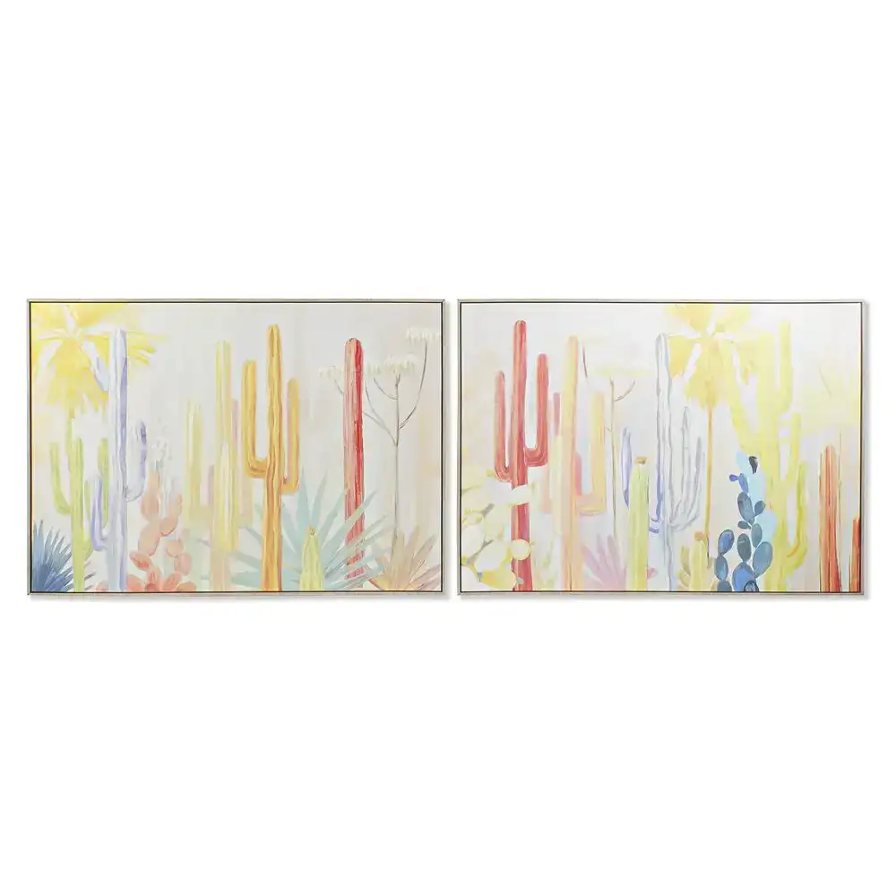 Cadre dkd home decor 140 x 4 x 100 cm cactus boho 2 unites _2905. DIAYTAR COTE D'IVOIRE - Votre Passage vers le Raffinement. Plongez dans notre univers de produits exquis et choisissez des articles qui ajoutent une touche de sophistication à votre vie.