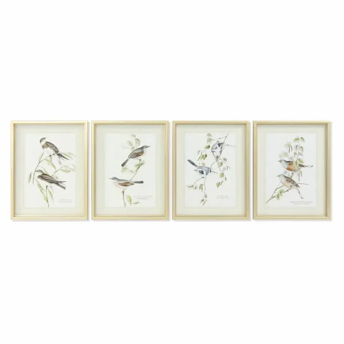 Cadre dkd home decor 35 x 2 5 x 45 cm traditionnel oiseaux 4 pieces _4969. DIAYTAR COTE D'IVOIRE - Où Choisir est un Acte d'Amour pour le Côte d'Ivoire. Explorez notre boutique en ligne et choisissez des articles qui célèbrent la culture et l'artisanat du pays.