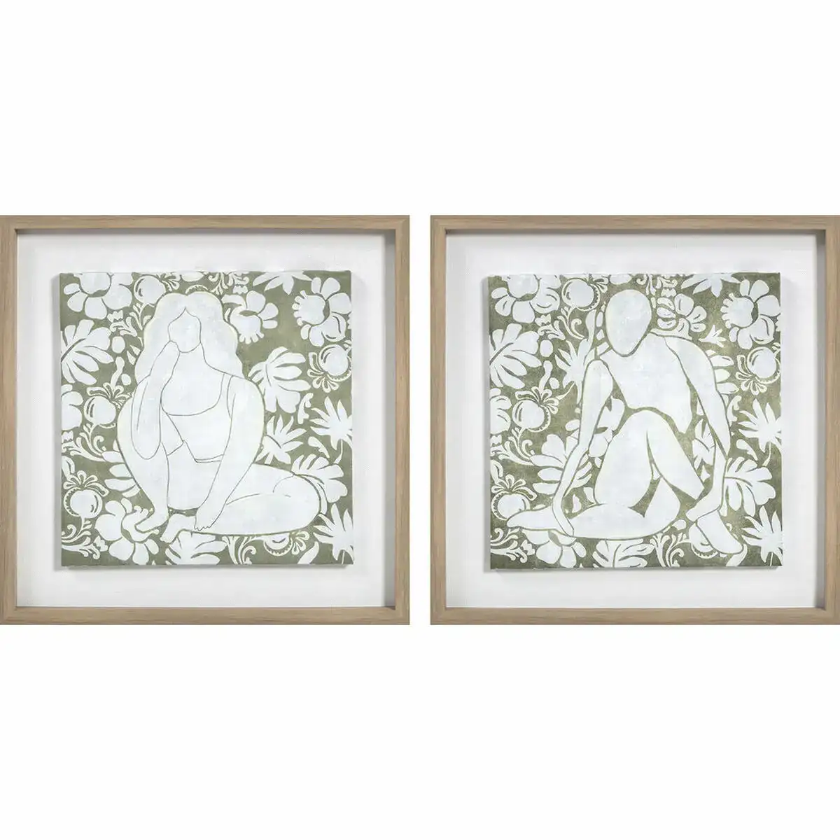 Cadre dkd home decor 42 x 3 x 42 cm fleurs scandinave 2 unites _9236. DIAYTAR COTE D'IVOIRE - Où Choisir est un Acte de Création. Naviguez à travers notre plateforme et choisissez des produits qui complètent votre histoire personnelle.