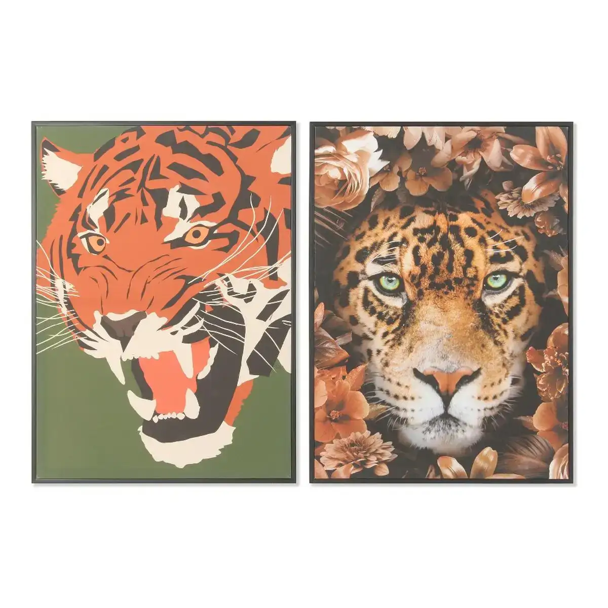 Cadre dkd home decor 52 x 2 7 x 72 cm tigre moderne 2 unites _7497. DIAYTAR COTE D'IVOIRE - Où Choisir Rime avec Qualité. Découvrez notre sélection soigneusement conçue et choisissez des articles qui incarnent l'excellence et l'innovation.