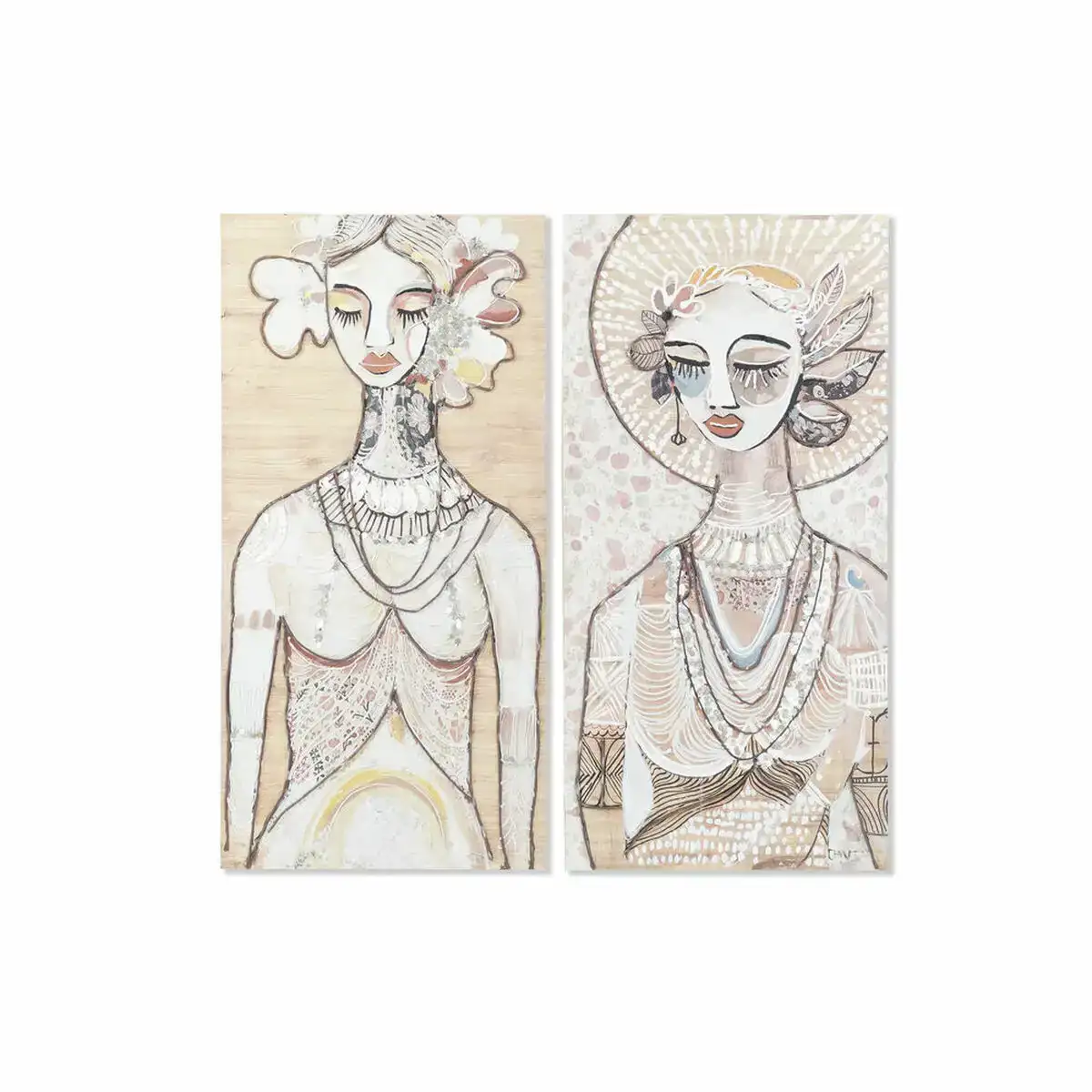 Cadre dkd home decor 60 x 3 7 x 120 cm femme colonial 2 unites _9144. Bienvenue chez DIAYTAR COTE D'IVOIRE - Où le Shopping Devient une Aventure. Découvrez notre collection diversifiée et explorez des produits qui reflètent la diversité du Côte d'Ivoire.