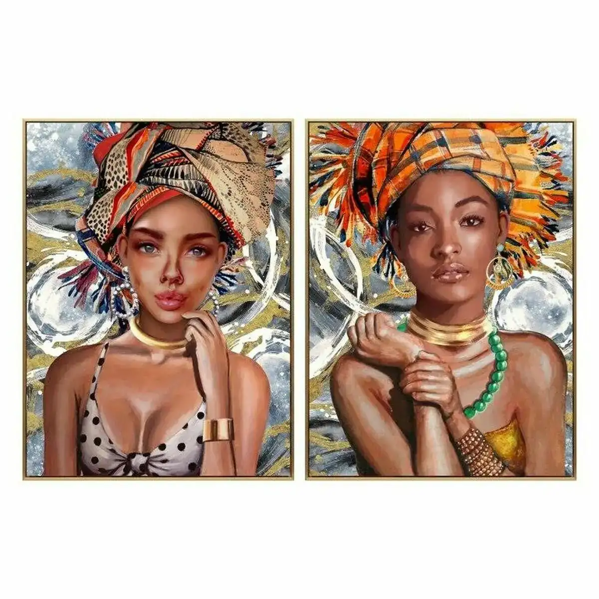 Cadre dkd home decor 63 x 3 5 x 93 cm colonial africaine 2 unites _6615. DIAYTAR COTE D'IVOIRE - Votre Oasis de Shopping en Ligne. Explorez notre boutique et découvrez des produits qui ajoutent une touche de magie à votre quotidien.