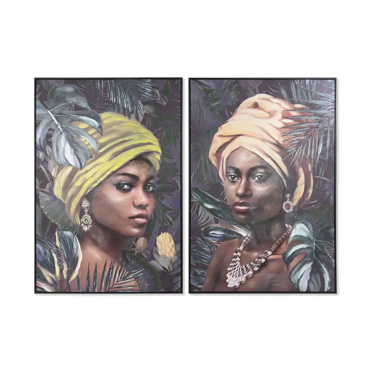 Cadre dkd home decor 80 x 3 5 x 120 cm colonial africaine 2 unites _9374. DIAYTAR COTE D'IVOIRE - Votre Destination pour un Shopping Unique. Parcourez notre catalogue et trouvez des articles qui vous inspirent et vous édifient.