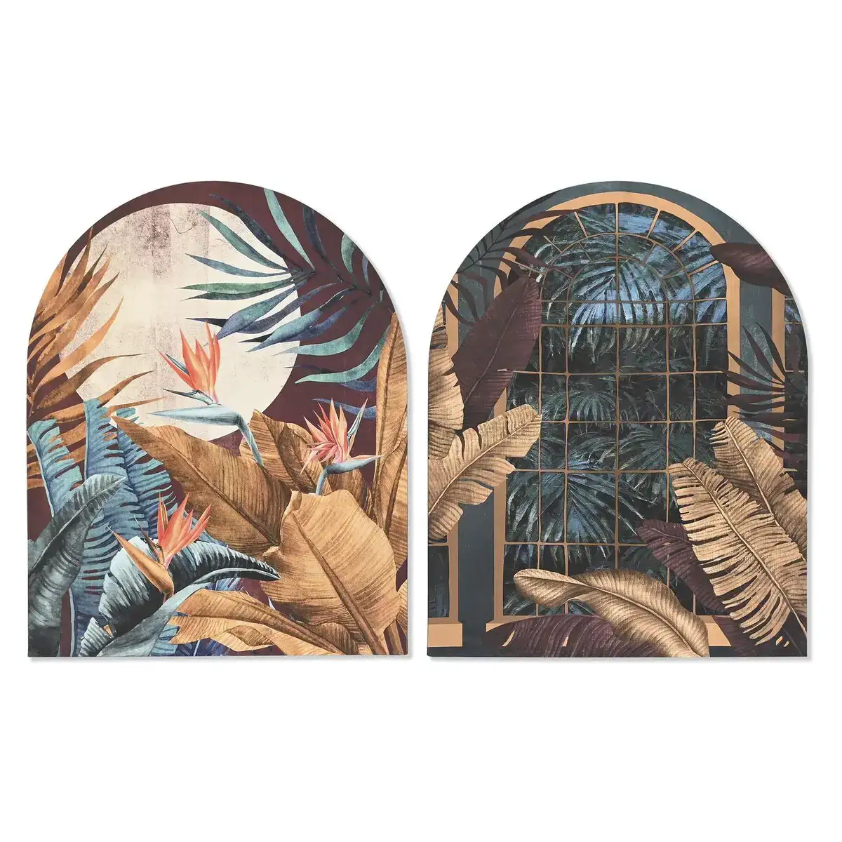 Cadre dkd home decor 80 x 4 5 x 100 cm tropical fleurs plantes et arbres 2 unites _2490. DIAYTAR COTE D'IVOIRE - Votre Destination Shopping de Choix. Explorez notre boutique en ligne et découvrez des trésors qui reflètent votre style et votre passion pour l'authenticité.