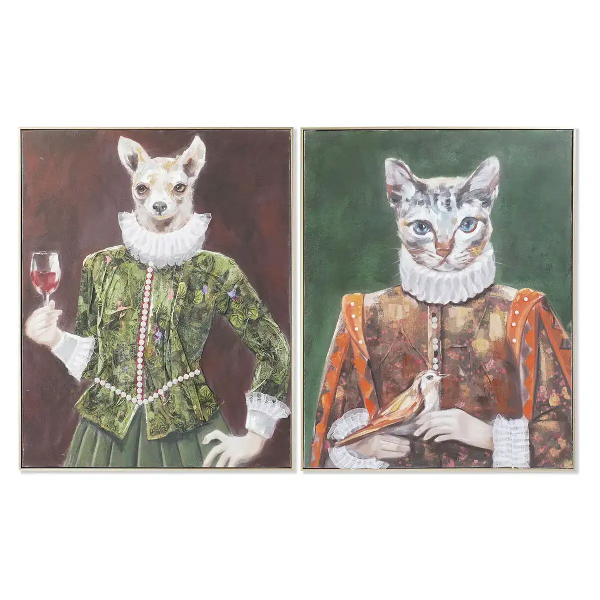 Cadre dkd home decor 82 x 4 5 x 102 cm animal moderne 2 unites _6744. DIAYTAR COTE D'IVOIRE - Votre Escale Shopping incontournable. Explorez notre boutique en ligne et dénichez des trésors qui reflètent la richesse culturelle et la modernité du Côte d'Ivoire.
