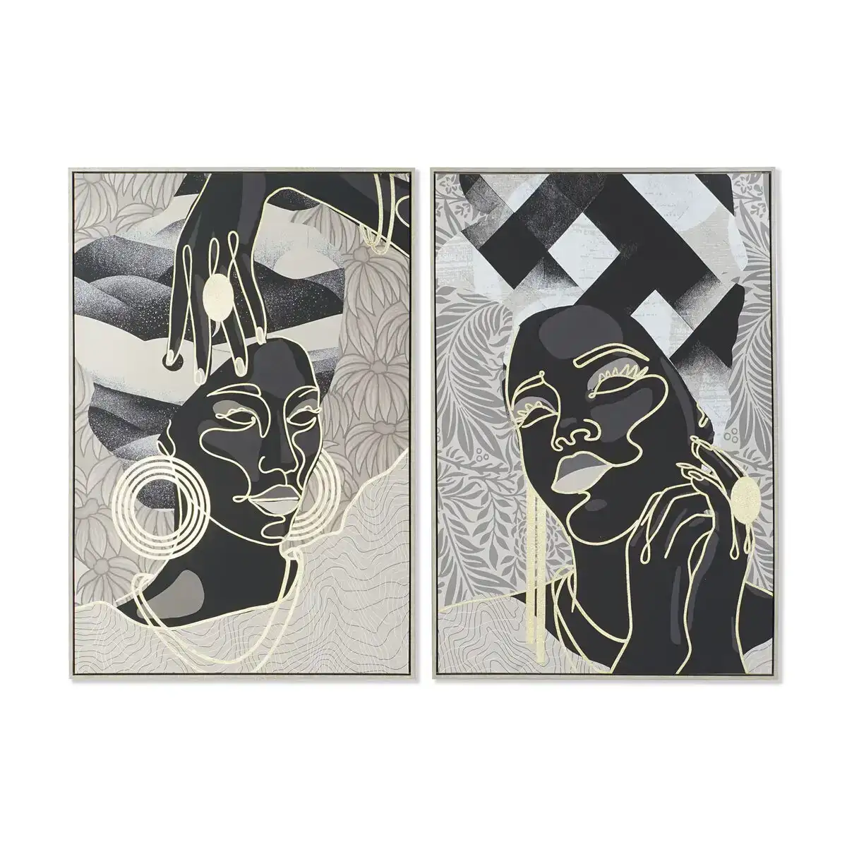 Cadre dkd home decor 84 x 4 5 x 123 cm africaine tropical 2 unites _7034. DIAYTAR COTE D'IVOIRE - L'Équilibre Parfait entre Tradition et Modernité. Explorez notre collection pour trouver des produits qui incarnent la culture et la contemporanéité du Côte d'Ivoire.